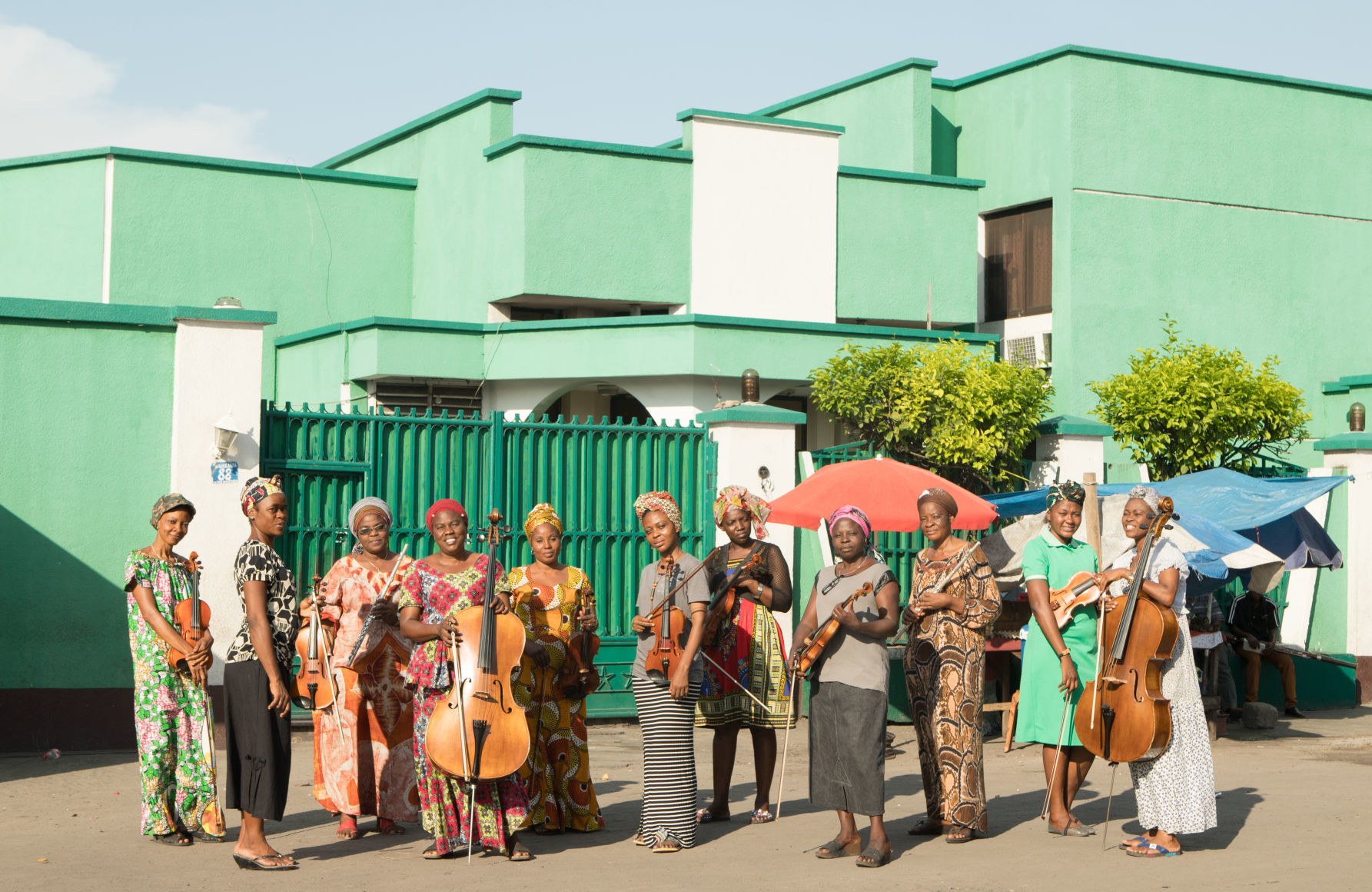Members of the Congo's first all-female chamber ensemble